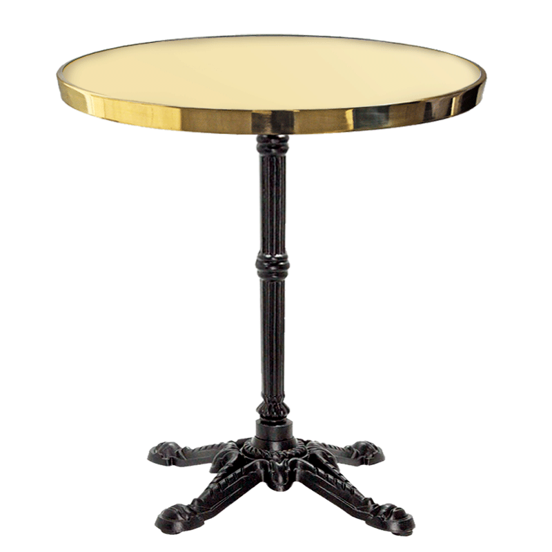 Enameled Round Bistro Table 77 cm Enameled Round Bistro Table 77 cm