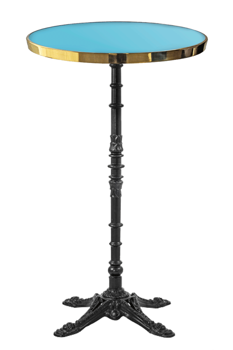 Table de Bistrot Ronde Émaillée 110 cm Table de Bistrot Ronde Émaillée 110 cm