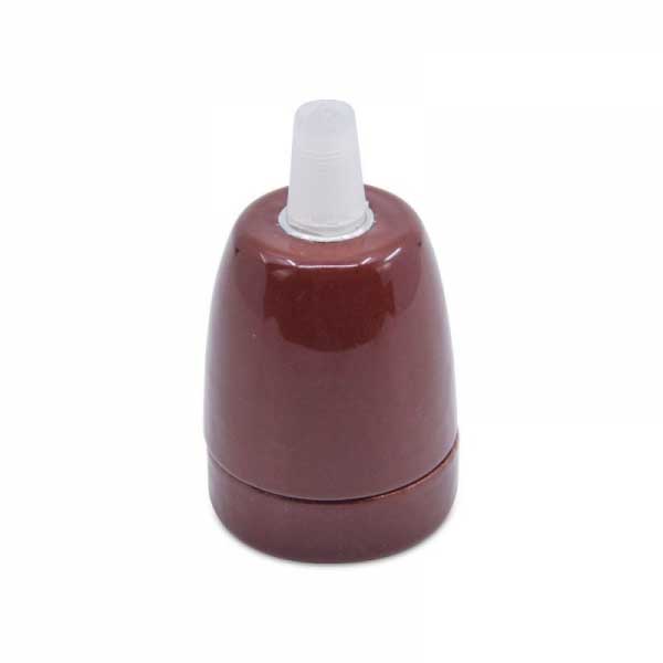 Ceramic Light Socket Brown Ceramic Light Socket Brown