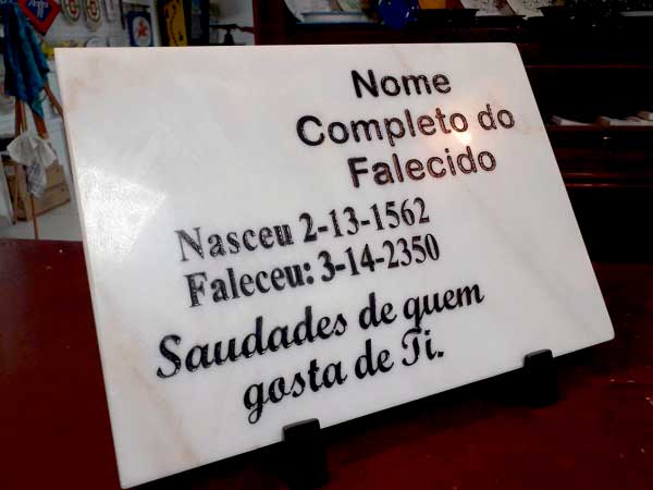 Lápide de Mármore / Granito Lápide de Mármore / Granito